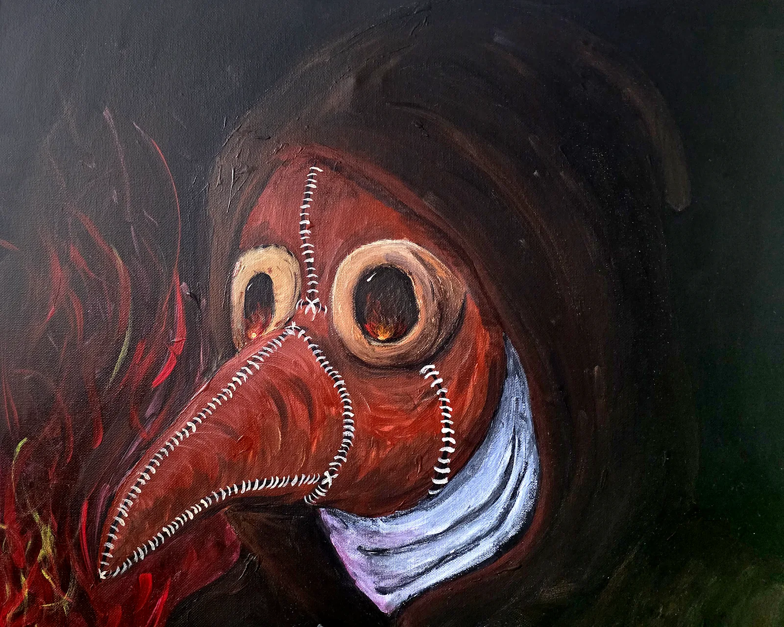 The Cure painting as shown in this site's gallery